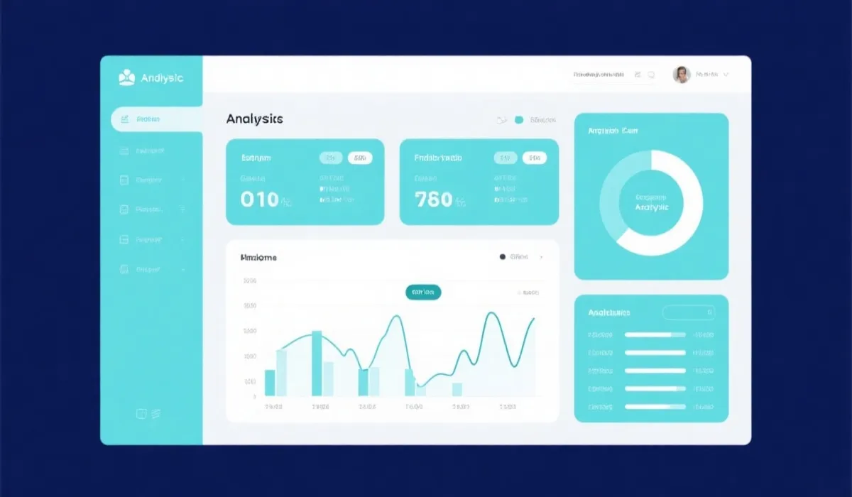 数据分析看板示意图